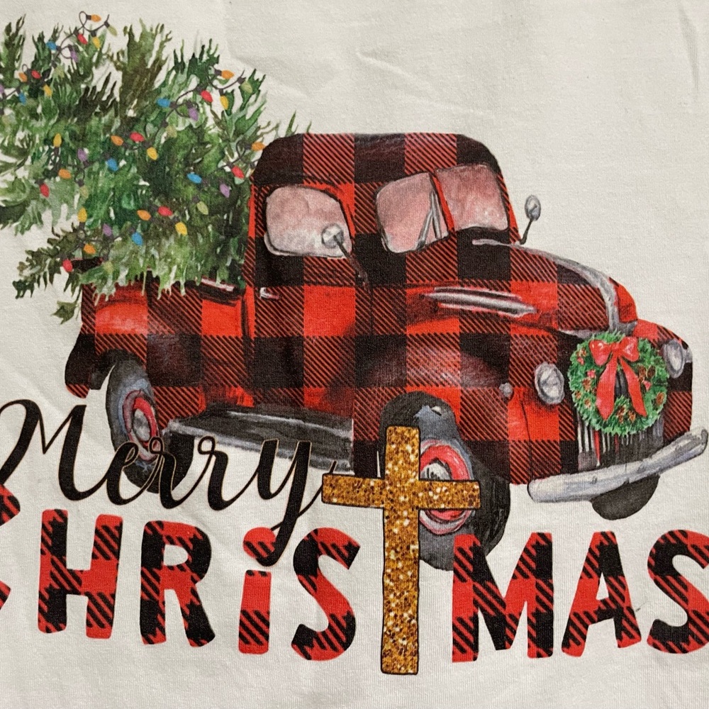 Merry Christmas Old Farm Truck T-shirt